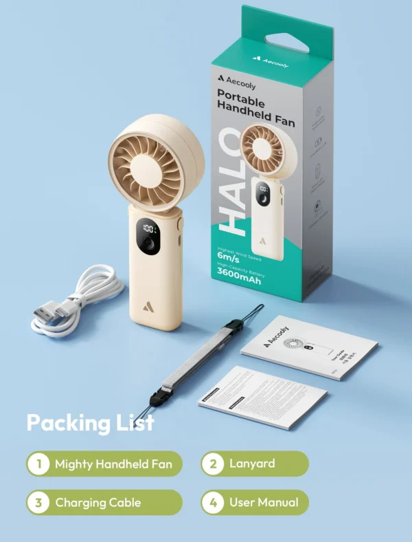 Portable Handheld Fan Halo 04