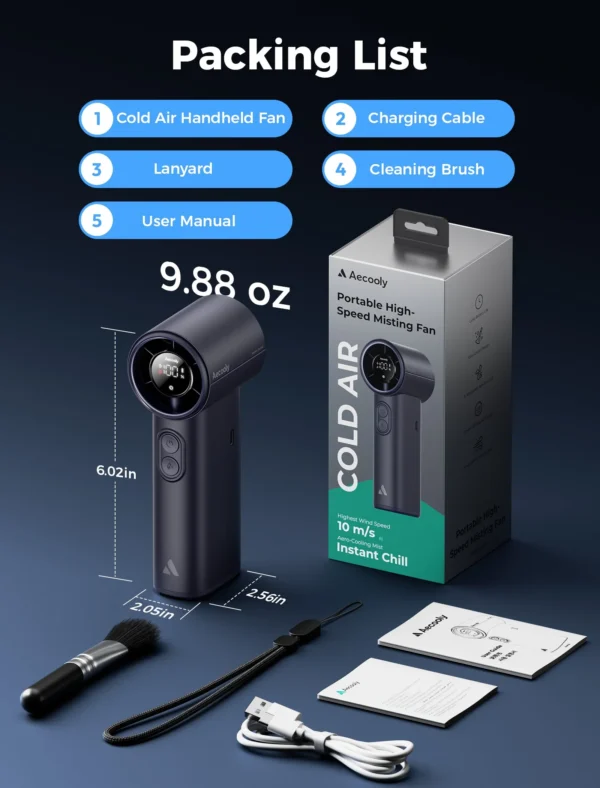 Portable Misting Fan Cold Air