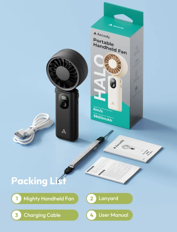Portable Handheld Fan Halo 04