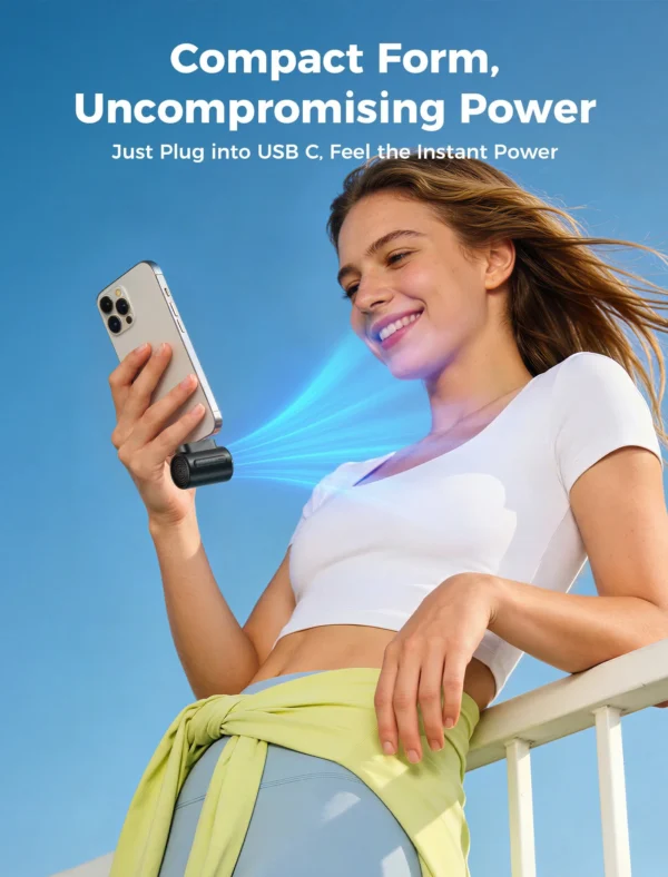 Powerful Type C Phone Fan Air Mate