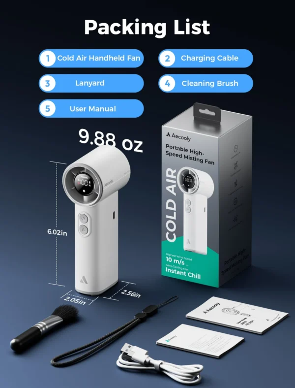 Portable Misting Fan Cold Air