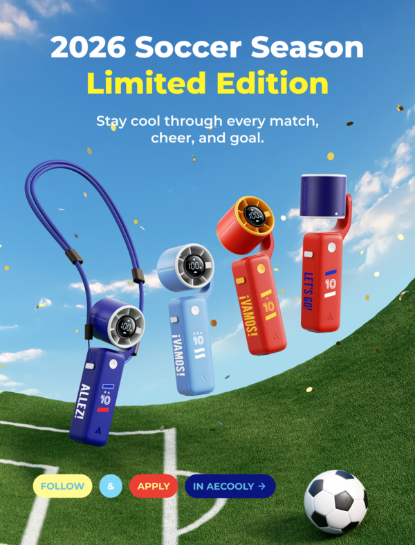 Portable Handheld Fan Air Gimbal -World Cup Edition