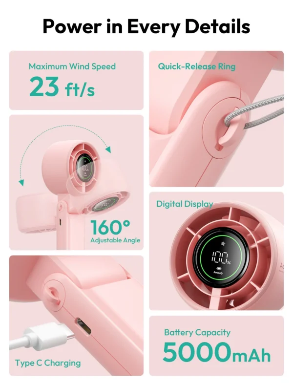 Portable Handheld Fan Halo 02