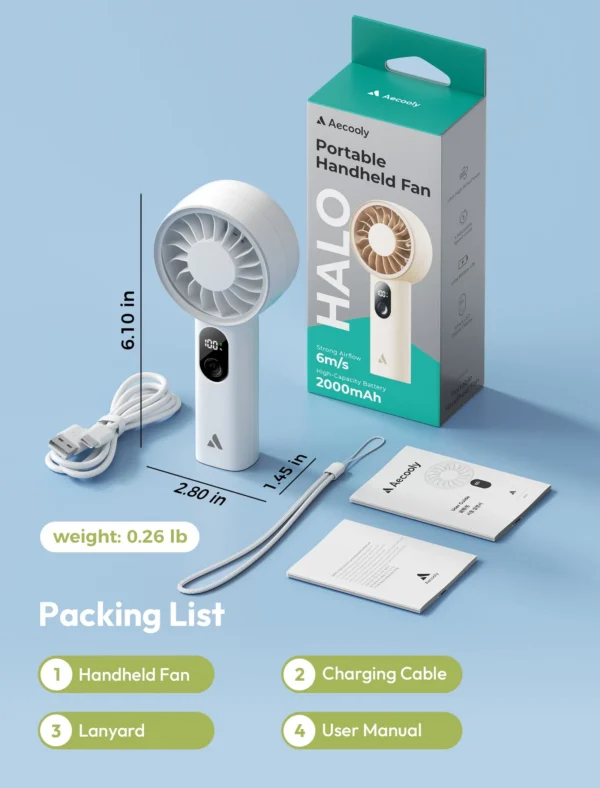 Portable Handheld Fan Halo 03