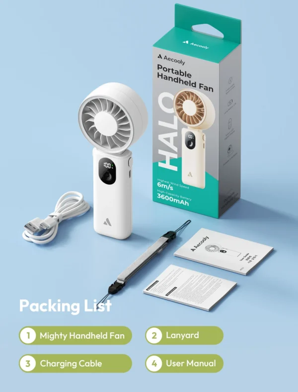 Portable Handheld Fan Halo 04