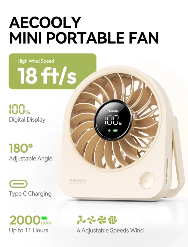 Portable Table Fan Chic 02