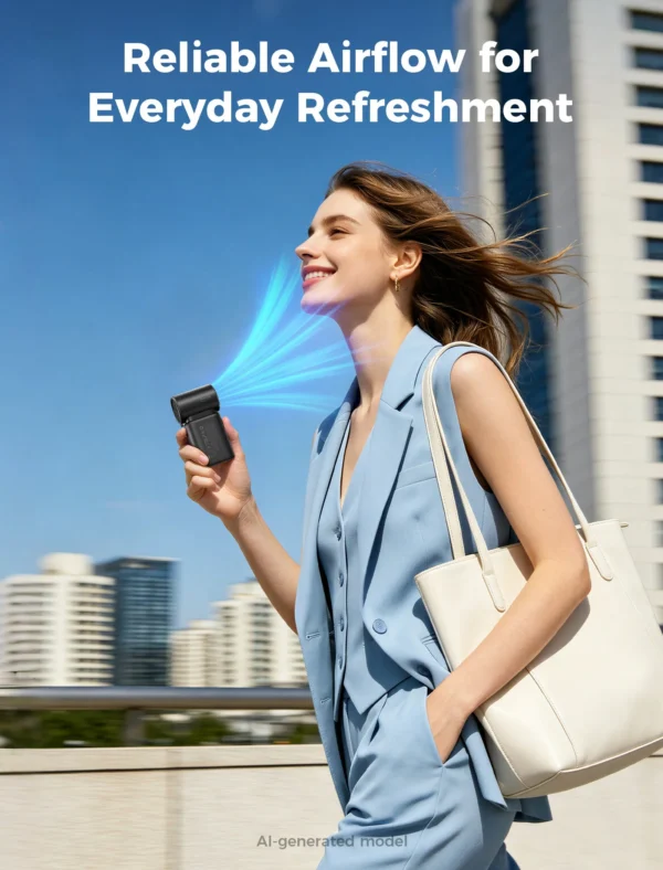 Portable Handheld Fan Air Mate & 2200mAh Power Bank
