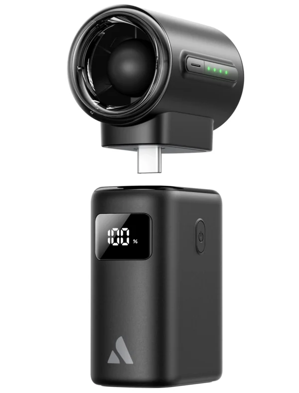Portable Handheld Fan Air Mate & 2200mAh Power Bank